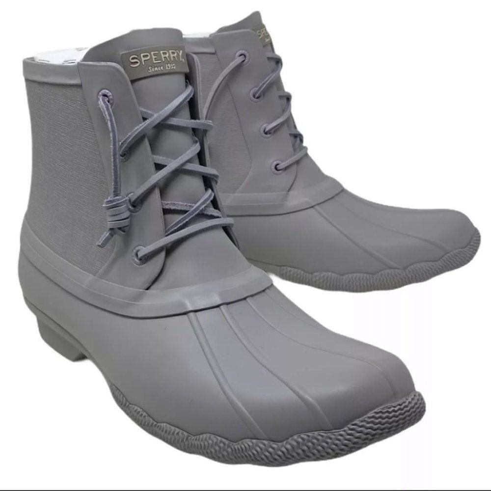 Sperry Saltwater‎ Flooded Lavender Duck Rain Boots